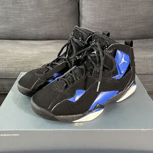 Nike Air Jordan True Flight Basketball Black Blue Game Royal 342964-042 Men's 8